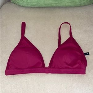 LA HEARTS maroon bathing suit top